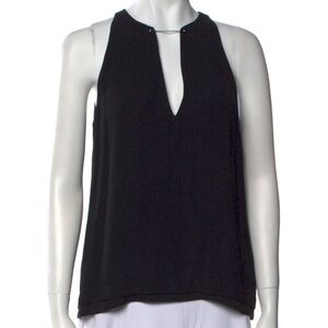 NWOT A.L.C. Sleeveless V-Neck Women's Top with Metal front detailing (size 6)
